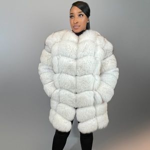 100% genuine Fox Fur Jacket